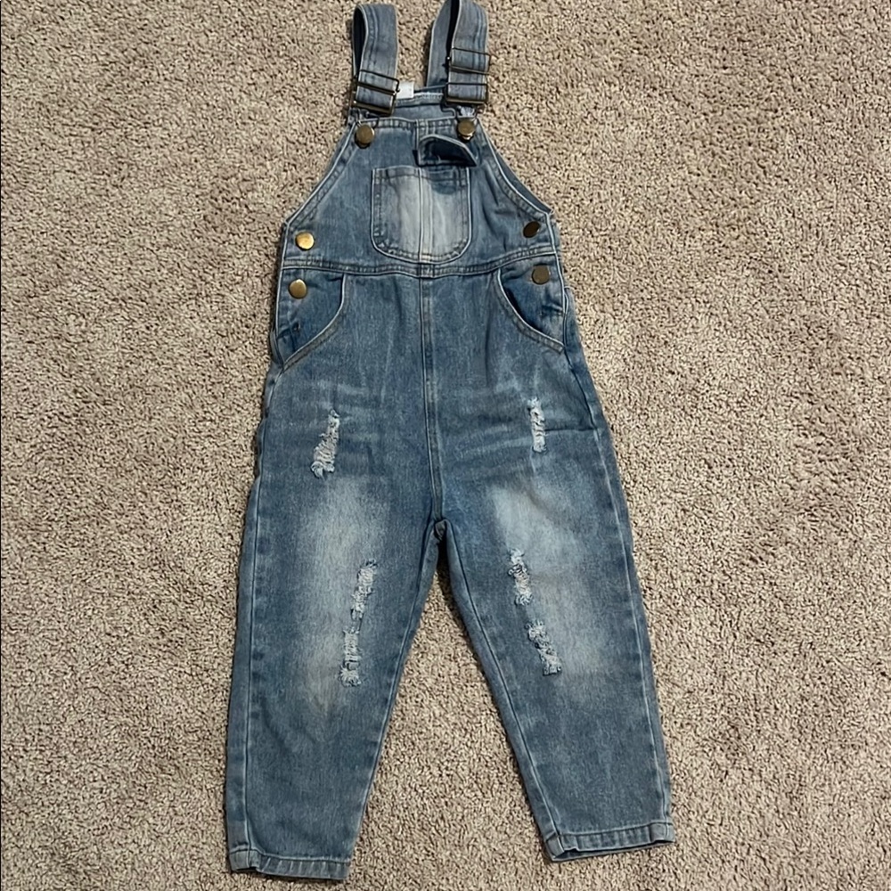SHEIN Kids Denim Overalls size 100